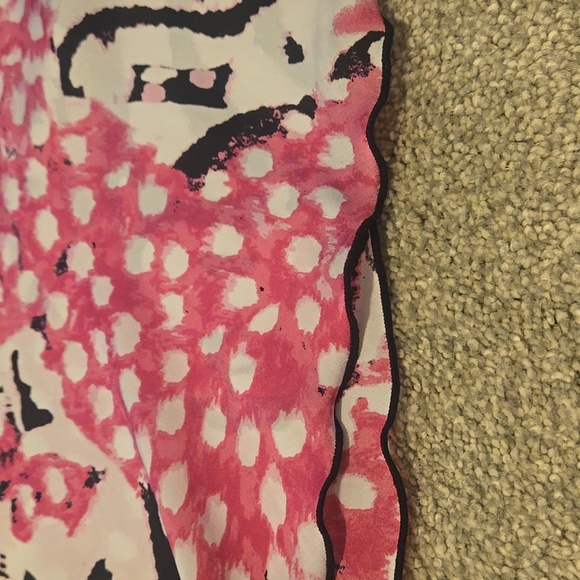 Dressbarn Abstract Pink and Black Women's Top Size XL - Picture 4 of 5